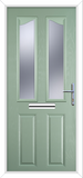 Maple Eyebrow Composite Front Door