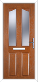 Maple Eyebrow Composite Front Door